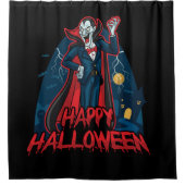 Rideaux De Douche Joyeux Halloween Dracula (Devant)