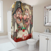 Rideaux De Douche Joyeux Noël (En situation)
