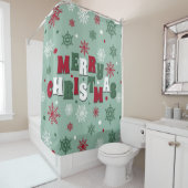 Rideaux De Douche Joyeux Noël (En situation)