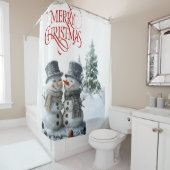 Rideaux De Douche Joyeux Noël (En situation)