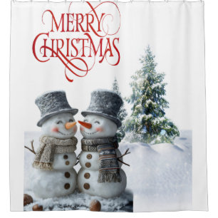 Rideaux De Douche Joyeux Noël