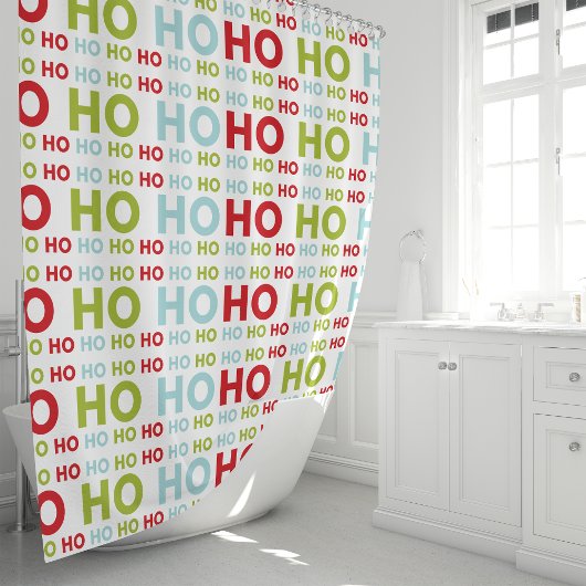 Rideaux De Douche Joyeux Noël HO HO HO