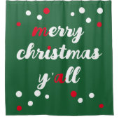 Rideaux De Douche Joyeux Noël Y'all (Devant)