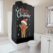Rideaux De Douche Joyeux pain d'épices de Noël | cookie de noël (En situation)