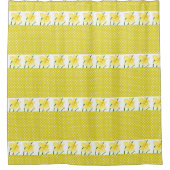 Rideaux De Douche Joyeux Pointe Polka Jaune avec Daffodils Flower (Devant)