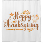 Rideaux De Douche Joyeux Thanksgiving (Devant)