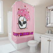 Rideaux De Douche Joyeux Valentines Jour Pleins Coeurs (En situation)