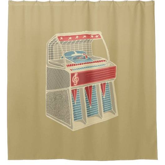 Rideaux De Douche Juke-box (Devant)
