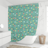 Rideaux De Douche Jumelage des lumières Noël Motif de vacances