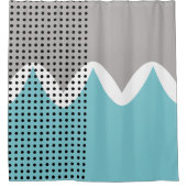 Rideaux De Douche Jumelles Abstraites (Devant)