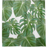 Rideaux De Douche Jungle tropicale Eléphant Ear Leaf Beach Boho (Devant)