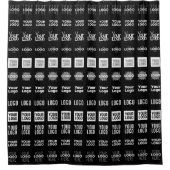 Rideaux De Douche Jusqu'à 12 Logos différents ou images téléchargées (Devant)