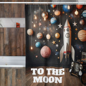 Rideaux De Douche Jusqu'à la Lune