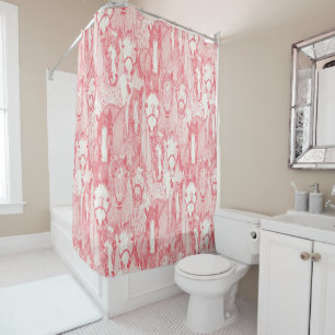 Rideaux De Douche juste chevaux rose demi perle