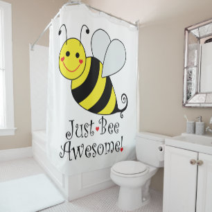 Rideaux De Douche Juste mignons impressionnants d'abeille gaffent