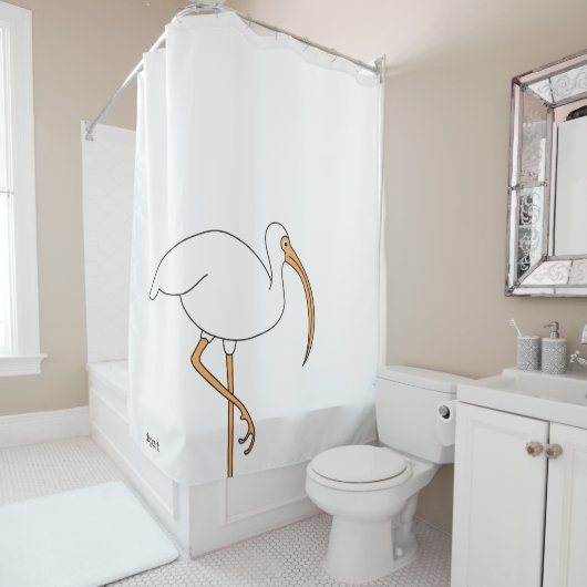 Rideaux De Douche Juste un oiseau (En situation)