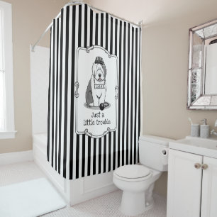 Rideaux De Douche Juste un petit problème Vieux anglais Sheepdog Gre