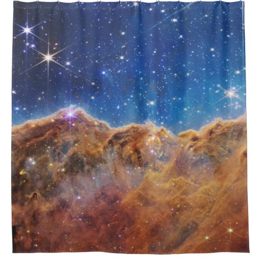 Rideaux De Douche JWST James Webb Télescope Spatial Falaises cosmiqu (Devant)