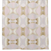 Rideaux De Douche Kaleidoscope d'or rose Glam moderne géométrique (Devant)