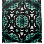 Rideaux De Douche kaléidoscope marocain-africain motif sombre (Devant)