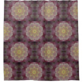 Rideaux De Douche Kaleidoscope Rose Et Jaune (Devant)