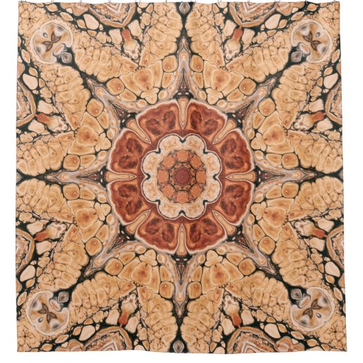 Rideaux De Douche Kaleidoscopique Mandala (Devant)