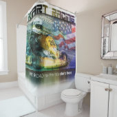 Rideaux De Douche Karting Américain (En situation)