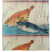 Rideaux De Douche Kasogo & Himedai - Poisson japonais Hiroshige (Devant)