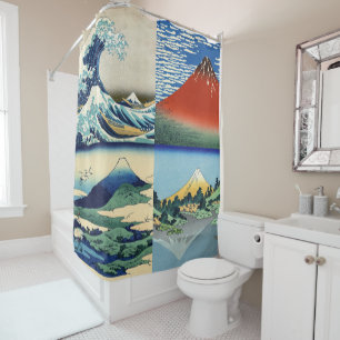 Rideaux De Douche Katsushika Hokusai - 36 Vues sur le Mont Fuji