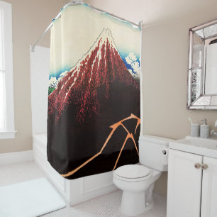Rideaux De Douche Katsushika Hokusai - Éclairages sous le sommet