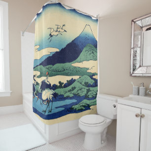 Rideaux De Douche Katsushika Hokusai - Umegawa dans la province de S