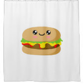 Rideaux De Douche Kawaii Burger (Devant)