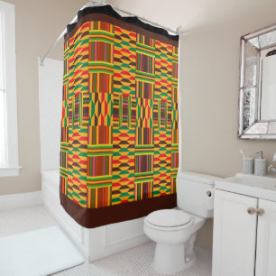 Rideaux De Douche Kente coloré