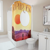 Rideaux De Douche Kepler Space Voyage Destination Planète Aventure (En situation)