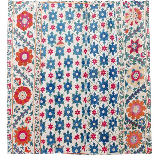 Rideaux De Douche Kermina Suzani Ouzbékistan Broderie (Devant)