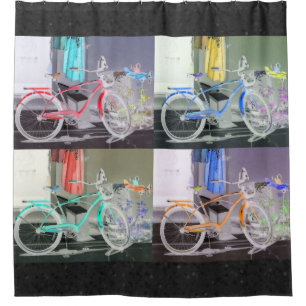 Rideaux De Douche Key West vont à vélo