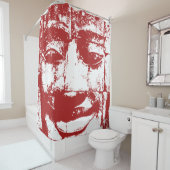 Rideaux De Douche Khmer Stone Face ... Temple de Bayon, Douche Cambo (En situation)