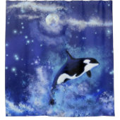 Rideaux De Douche Killer Whale on Full Moon (Devant)