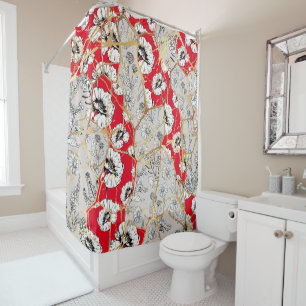 Rideaux De Douche Kintsugi japonais.