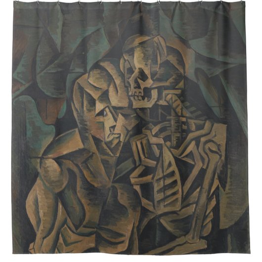 Rideaux De Douche Kiss of Death Peinture Abstraite (Devant)