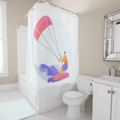 Rideaux De Douche Kiteboarder kitesurfer (En situation)