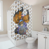 Rideaux De Douche Kitsune (En situation)
