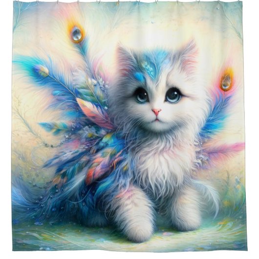 Rideaux De Douche Kitten Art (Devant)