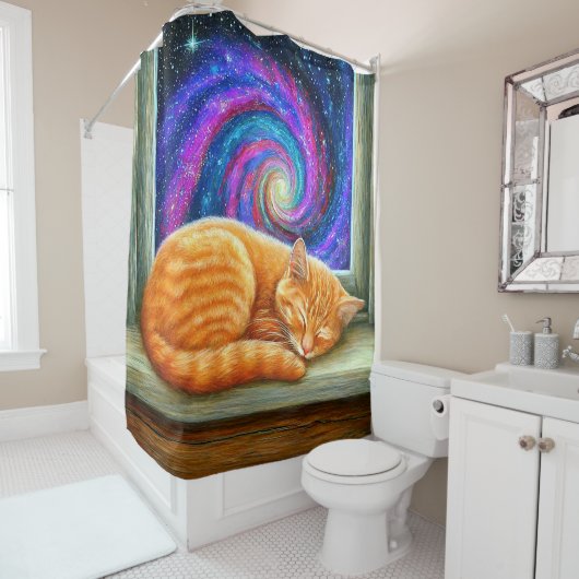 Rideaux De Douche Kitten Art (En situation)