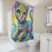Rideaux De Douche Kitten Art (En situation)