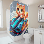 Rideaux De Douche Kitten Art (En situation)