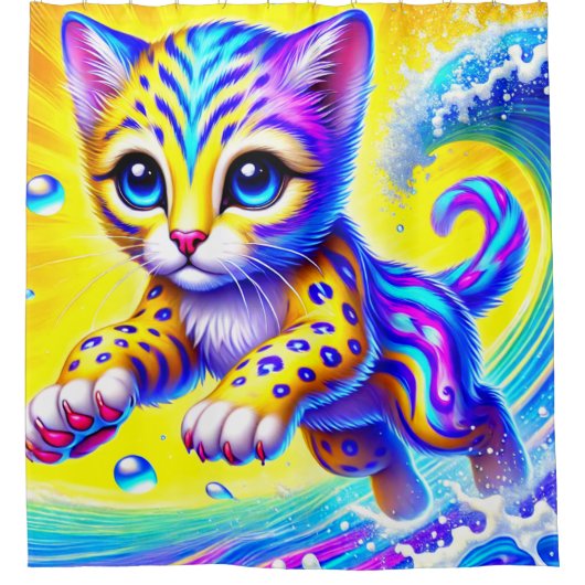 Rideaux De Douche Kitten Art (Devant)