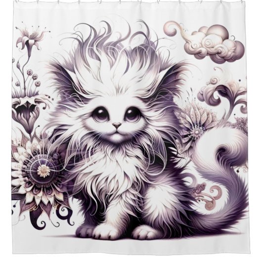 Rideaux De Douche Kitten Art (Devant)