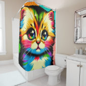 Rideaux De Douche Kitten Art (En situation)