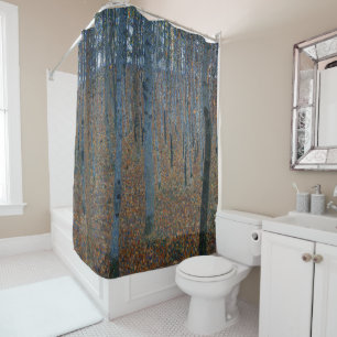 Rideaux De Douche Klimt Bosquet I Paysage forestier Art